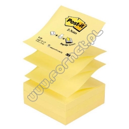 Karteczki samoprzylepne 76 x76mm 3M Post-it R330 Z-Notes  żółte, 100 kartek 