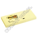 Karteczki samoprzylepne 38x51mm 3M Post-it 653, żółte 3 bloczki x 100 kartek 