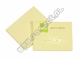 Karteczki samoprzylepne 76x102mm Q-Connect żółte 100 kartek 