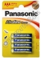 Baterie R-3 alkaliczna Panasonic 4szt.