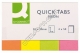 Zakładki indeksujące 20x50mm Q-Connect papierowe, 4 kolory x 50 neonowych karteczek