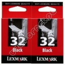 Tusz Lexmark nr32 czarny   18C0032E  Dual Pack