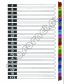 Przekładki do segregatora A4 A-Z PP kolorowe Deli 