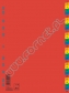 Przekładki do segregatora A4 31 kart PP kolorowe numerowane 1-31 Donau