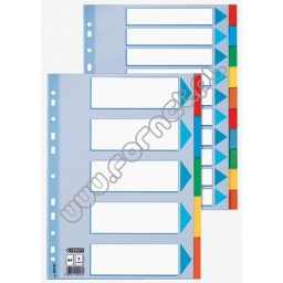 Przekładki do segregatora A4 12 kart kartonowych kolorowych Esselte