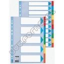 Przekładki do segregatora A4 10 kart kartonowych kolorowych Esselte