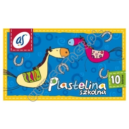 Plastelina szkolna op=10 kolorów