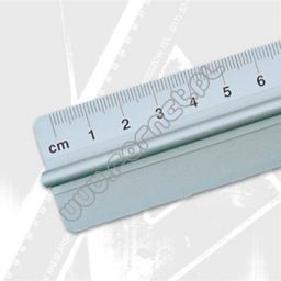 Linijka 30cm aluminiowa z uchwytem Leniar 