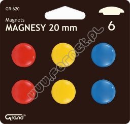 Magnes CM-20mm na blistrze 6szt Grand GR-620