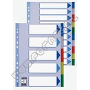 Przekładki do segregatora A4 5 kart PP Esselte plastikowe kolorowe maxi