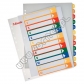 Przekładki do segregatora A4 1-12 kart PP Esselte plastikowe z możliwością nadruku