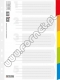 Przekładki do segregatora A4 Office Products kartonowe białe z kolorowymi laminowanymi indexami