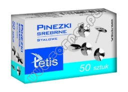 Pinezki srebrne Tetis GP090-AS