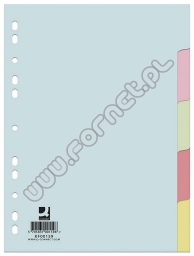 Przekładki do segregatora A4 karty kartonowe kolorowe Q-Connect